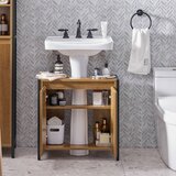 SoBuy kopalniška omarica pod umivalnikom v rjavi barvi v industrijskem slogu, (20814732) | Shoptok.si