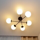 plafonski luster moon 6xE27/15W/230V, crne boje | Eponuda.com
