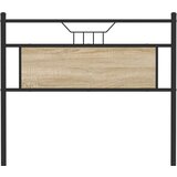  Posteljno vzglavje sonoma hrast 100 cm inženirski les in jeklo, (21829454) | Shoptok.si