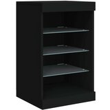  Komoda s LED svjetlima crna 162 x 37 x 67 cm | shoptok.hr