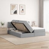  s od storage s uzglavljem 2 kom. Svjetlosiva Lažna koža | shoptok.hr