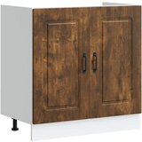 vidaXL Osnovna omarica za umivalnik Kalmar dimljen hrast 80x46x81,5cm | Shoptok.si