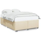 Maison Chic Posteljni okvir - Dvoposteljna postelja - Zakonska postelja brez vzmetnice krem 160x200 cm blago-J3946, (21776780) | Shoptok.si
