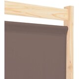 Sobna pregrada s 4 panela od tkanine 160 x 170 x 4 cm smeđa | Eponuda.ba