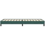 Box spring postelja brez vzmetnico temno zelena 80x220 cm žamet, (21792099) | Shoptok.si