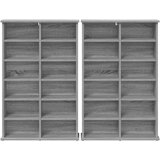 Cd ormar 2 kom. Siva Sonoma 60 x 17 x 92 cm Konstruirano drvo | shoptok.hr