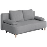 P & B ZOFA S POSTELJNO FUNKCIJO, rjavosiva tekstil, leseni material | Shoptok.si