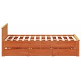  Okvir kreveta bez madraca s uzglavljem 140x190 cm od borovine | shoptok.hr