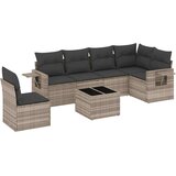  7-dijelni set vrtnih sofa svjetlosivi od poliratana | shoptok.hr