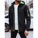 DStreet Softshellowa kurtka męska z kapturem czarna | Shoptok.si