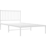  Metalni okvir za krevet s uzglavljem bijeli 100x190 cm | Eponuda.ba