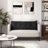  Jastuk za leđa Crna 140 x 24 x 50 cm tkanina | shoptok.hr