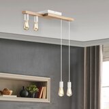  Visilica na sajli CORTINA 4xE27/15W/230V bela/hrast | Eponuda.com