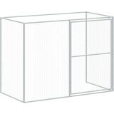 vidaXL Kućica za pse s igralištem antracit 214 x 1069 x 181 cm čelična | shoptok.hr