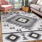 Mila Home svetlo siva pralna preproga 120x180 cm ethnic geo – | Shoptok.si