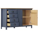  Komoda Hill siva 130 x 40 x 80 cm od masivne borovine | shoptok.hr