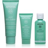 Apivita Just Bee Clear Routine Mini Set set proti aknam | Shoptok.si