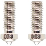 Qidi Tech Plated Copper Nozzle for the X-Smart 3/X-Plus 3/X-Max 3/Q1-Pro - Set of 2, 0.8 mm | Eponuda.com