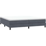Box spring krevet bez madracem tamnosivi 200x210 cm baršunasti | shoptok.hr