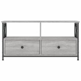 TV ormarić siva boja hrasta 90 x 33 x 45 cm od drva i željeza | Eponuda.ba