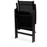  multigarden set od 4 sklopive baštenske stolice sa podesivim naslonom, black | ePonuda.com