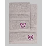 Foutastic Hope - Grey Grey Hand Towel & Bath Towel Set (2 Pieces) | ePonuda.com