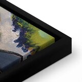  Slika - August Macke – Staudacherhaus in Tegernsee 60x60 U crnom drvenom okviru | shoptok.hr