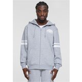 Southpole Men's sweatshirt College Zip Hoody gray melange/white | ePonuda.com
