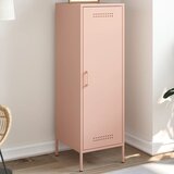 vidaXL Visoka komoda ružičasta 36 x 39 x 113 cm čelična Cijene