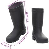 Čizme za kišu crne veličina 38 PVC | shoptok.hr