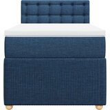  Krevet s oprugama i madracem plavi 90 x 200 cm od tkanine | shoptok.hr