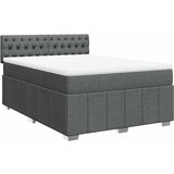 Maison Chic Box spring postelja - Vzmetna postelja z vzmetnico temno siva 140x200 cm blago SL24627, (21890495) | Shoptok.si