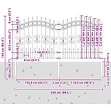  Vrtna Ograda KAMPEN 240 x 166 cm Mesh Bijelo | Eponuda.ba