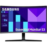 Samsung Zaslon Essential S3 S39GD (S27D390GAU) 68,5 cm (27") / 1920x1080 / VA / 100 Hz / 4 ms / črn / ukrivljen (1800R) | Shoptok.si