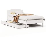 Maison Chic Postelja za odrasle - Posteljni Okvir brez vzmetnice bel 90x190 cm trdna borovina, (22082639) | Shoptok.si