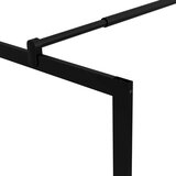 vidaXL Pregrada za tuširanje od kaljenog stakla crna 90 x 195 cm | shoptok.hr