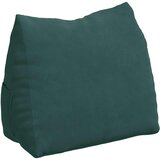 vidaXL Poglavni vzglavnik Temno zelena 60 x 20 x 50 cm Žametna tkanina | Shoptok.si