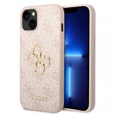 Guess leather 4G Logo Maska za telefon za iPhone 15, Krem | ePonuda.com