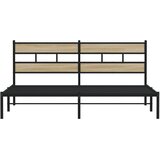  Metalni okvir kreveta bez madraca boja hrasta sonome 193x203 cm | Eponuda.com