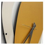 WALLXPERT dekorativni metalni zidni sat mele 2 sivo - oker | ePonuda.com