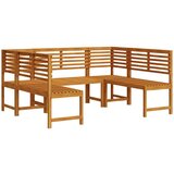  Set vrtne klupe 5 pcs Smeđa Čvrsto drvo akacije | shoptok.hr