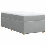 Maison Chic Box spring postelja - Vzmetna postelja z vzmetnico svetlo siv 100x200 cm blago SL18241, (21894040) | Shoptok.si