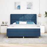  Krevet s opruga kutije s jastukom Plava 200 x 180 cm tkanina | shoptok.hr