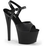 Pleaser Sky-309 Blk Faux Leather/Blk Matte 44