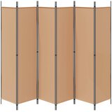  Razdjelnik prostora s 6 panela Bež 300 x 200 cm Tkanina | Eponuda.com