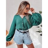 DStreet Koszula damska oversize muślinowa MUSLINEA zielona | Shoptok.si