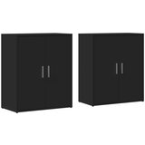  The Living Store Komoda 2 kosa črna 60x31x70 cm inženirski les - Komoda, (21500320) | Shoptok.si