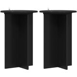  Stalak za biljke 2 pcs Crna Ø40 x 60 cm Konstruirano drvo | shoptok.hr