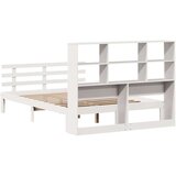 vidaXL Knjižna postelja brez vzmetnice bela 160x200 cm trdna borovina | Shoptok.si