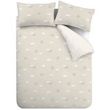 Catherine Lansfield Bež flanelska posteljina za bračni krevet 200x200 cm Sheep – | shoptok.hr